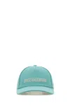 Valentino Light Blue Cotton Baseball Cap