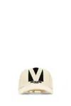 Valentino Ivory Cotton Baseball Cap