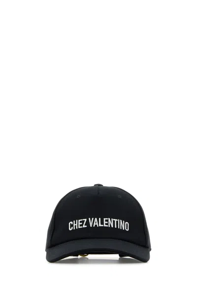 Valentino Garavani Logo Baseball Cap In Black