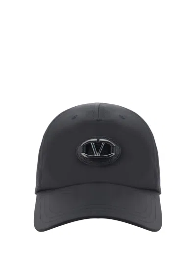 Valentino Garavani Baseball Hat In Nero/rutenio