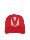 Valentino Garavani Red Cotton Hat In Rojo