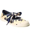 Valentino Bay By Bay Canvas Ballerina Sneaker In Neutral