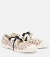 Valentino Bay By Bay Checked Tweed Sneakers