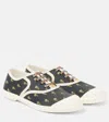 Valentino Bay By Bay Cotton Sneakers In Black