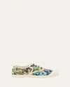 Valentino Bay By Bay Floral Canvas Low-top Sneakers In Multicolor Floral