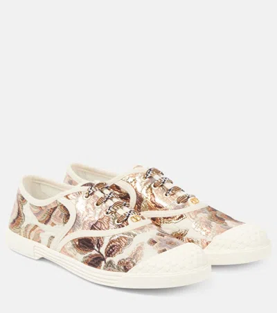Valentino Garavani Bay By Bay Jacquard Sneakers In Multicoloured