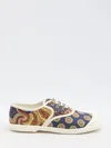 Valentino Sneaker Bay By Bay Denim Print In Multicolor