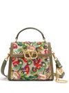 Valentino Garavani Small Vsling Crystal Embellished Top Handle Bag In 中性色