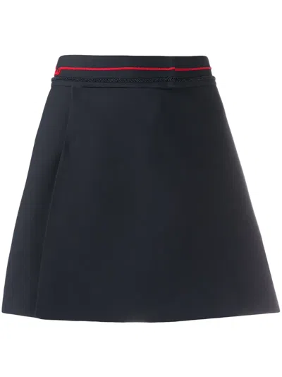 Valentino Beaded Skorts In Blue