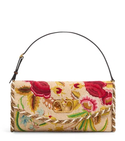 Valentino Garavani Beaded Vain Soft Clutch Bag