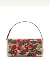 Valentino Beaded Vlogo Top Handle Shoulder Bag In Multi