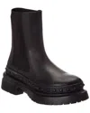 Valentino Garavani  Beatle Rockstud 55 Leather Chelsea Boots In Black