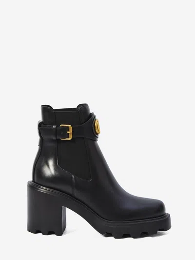 Valentino Garavani Beatle Vlogo Signature Boots In Black
