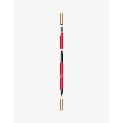 Valentino Beauty Brow Trio Triple Ended Brow Filler In 02 Brown