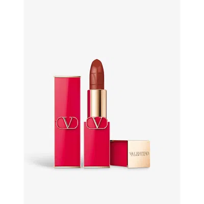 Valentino Beauty 142a Flirty Nude Rosso Satin Refillable Lipstick 3.4g In 142a Flirty Nude