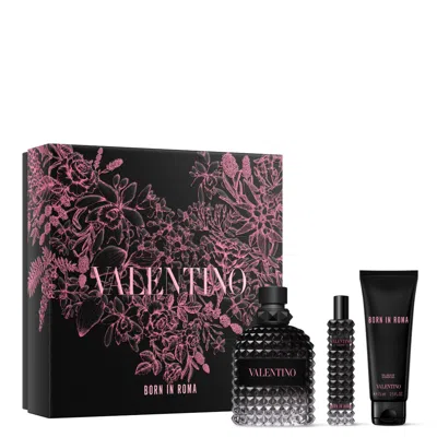 Valentino Beauty Born In Roma Uomo Eau De Toilette Trio Gift Set