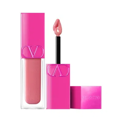 Valentino Beauty Puffer Gloss Lipstick In 103r Don't Be So Nude