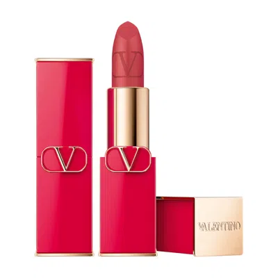 Valentino Beauty Rosso Refillable Lipstick In 407r Play With Fire Matte