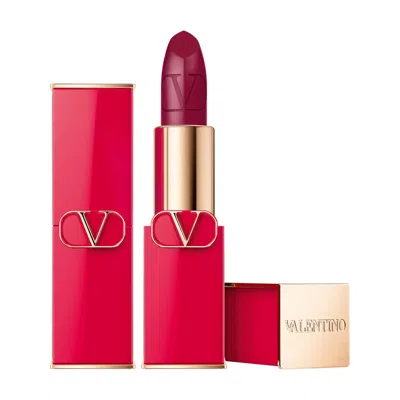 Valentino Beauty Rosso Refillable Lipstick In 505r Fearless Violet Satin