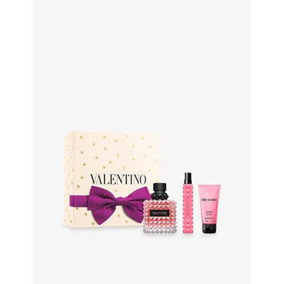Valentino Beauty Womens  Born In Roma Eau De Parfum And Body Lotion Gift Set