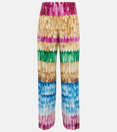 Valentino Printed Pants In Multicolor