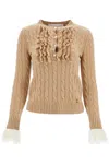Valentino Knit Sweater In Beige