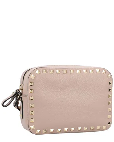 VALENTINO GARAVANI VALENTINO BEIGE CALFSKIN LEATHER ROCKSTUD CROSSBODY