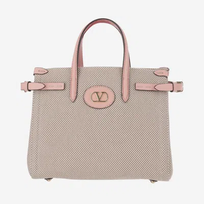 Valentino Garavani Beige Canvas Tote