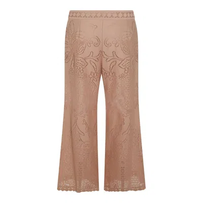 Valentino Pantaloni Poudre In Beige