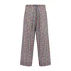 Valentino Voyage Imaginaire Print Straight Pants In Neutrals