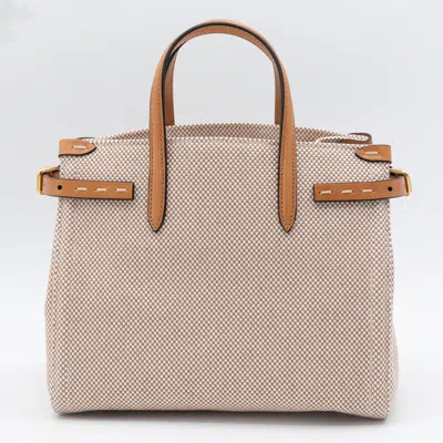 Valentino Garavani Beige Cotton Small Antibes Tote In Natural