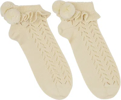 Valentino Beige Cotton Socks