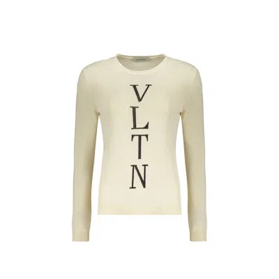 Valentino Beige Cotton Sweatshirt In Brown