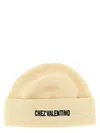 Valentino Garavani Chez  Cotton And Wool Beanie In Pink