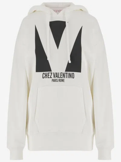 Valentino Beige Logo Hoodie