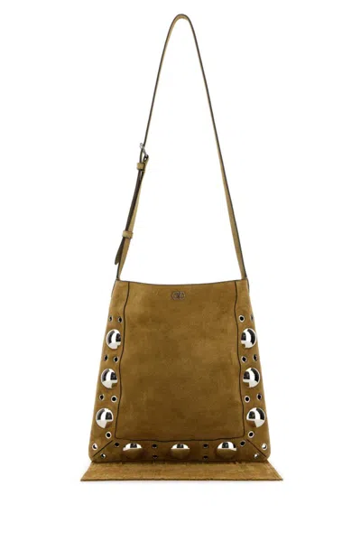 Valentino Garavani Beige Nellcote Crossbody Bag In Green
