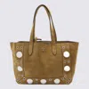 Valentino Studded Dual Handle Tote Bag In Brown
