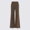 Valentino Wide-leg High Waist Trousers Pleats In Multi