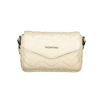 Valentino Garavani Petal Relove Recycle Quilted Chevron Ecru Cross-body Ba In Bee