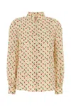 Valentino Camicia In Crepe Stampata  Donna In White