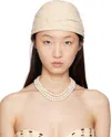 Valentino Women Beige Wool Rigid Turban Hat, Xs Luxury Hats For Women Darveys