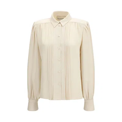 Valentino Beige Silk Shirt In Neutral