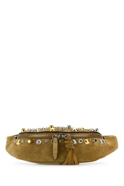 Valentino Garavani Beige Suede Nellcã´te Belt Bag In Macara