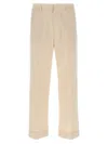 Valentino Virgin Wool Pants In Neutral