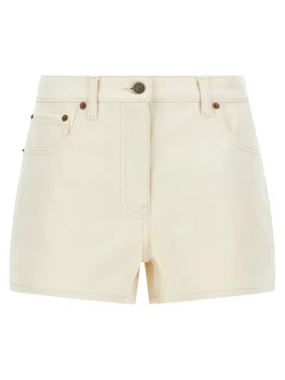 VALENTINO WOMEN BEIGE VGOLD SHORTS, 26 LUXURY SHORTS FOR WOMEN DARVEYS