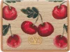 Valentino Vlogo Signature Cherry Raffia Wallet