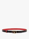 Valentino Vlogo 40mm Reversible Leather Belt In Black