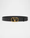 Valentino Belt H 20 Vlogo Signature In 0no Nero