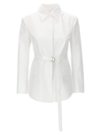 Valentino Belt Jacket Blazer And Suits In White