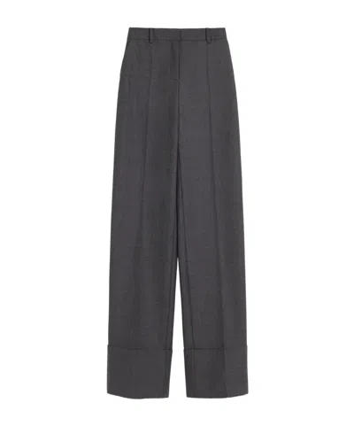Valentino Belt-loop Casual Pants In Grey